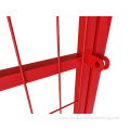 Red Canada Temporary Construction Fence with Gate Panel